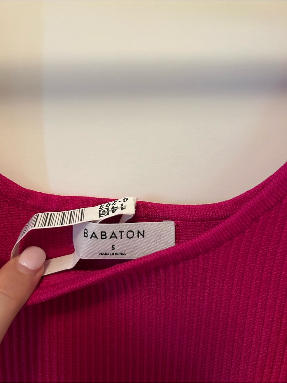 Babaton Sculpt Knit Squareneck Mini Dress - Granita Pink - Picture 5 of 6
